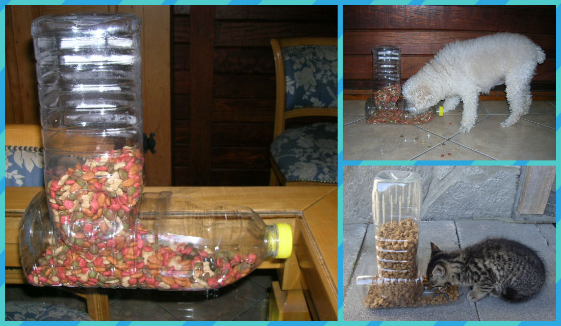 comedouro-reciclado para cães e gatos