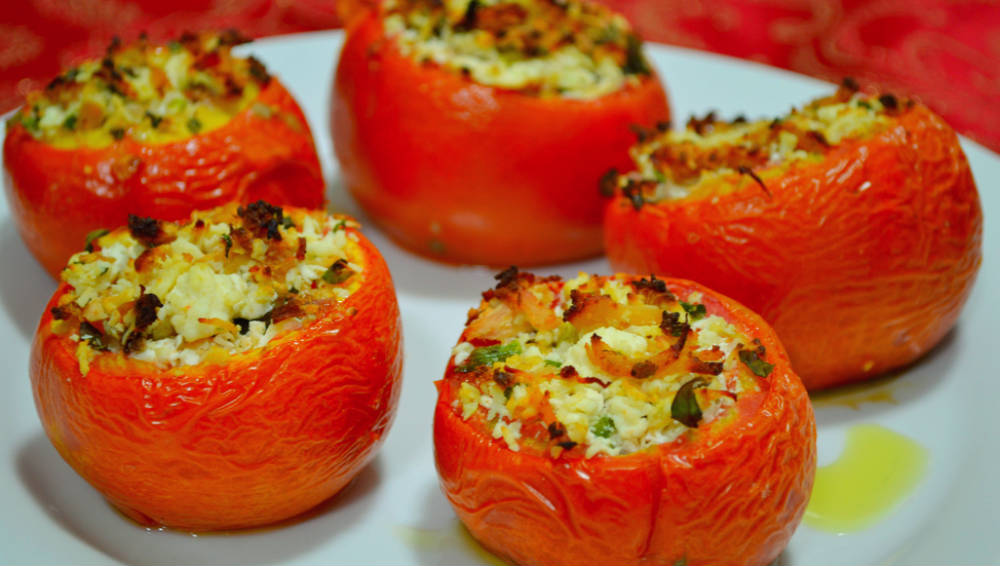 tomates com resto de arroz