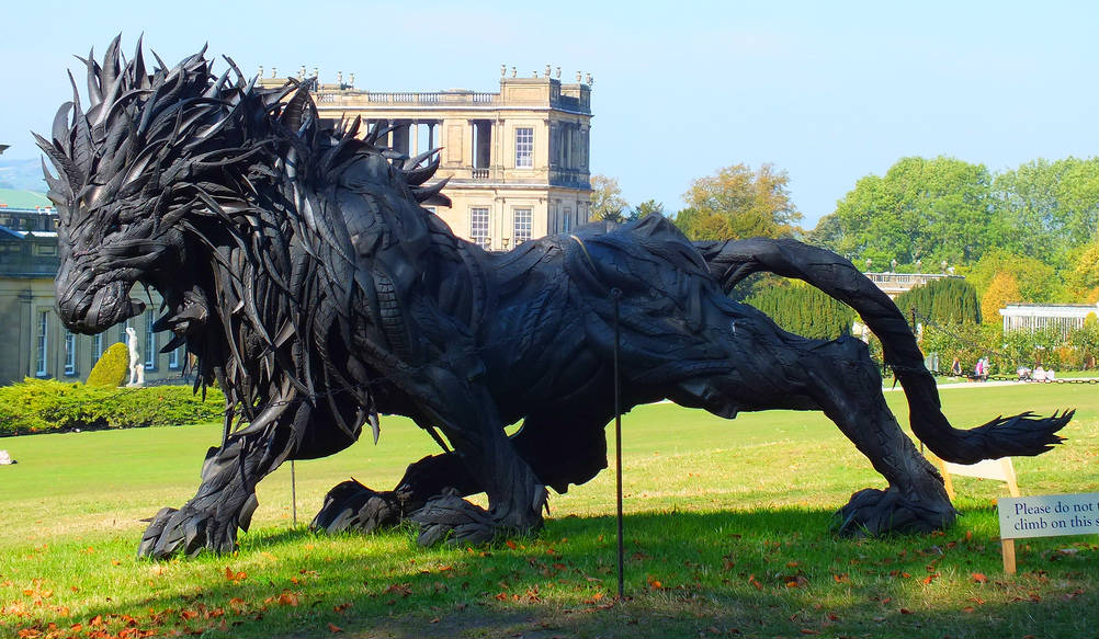 Reciclagem artesanal de pneus