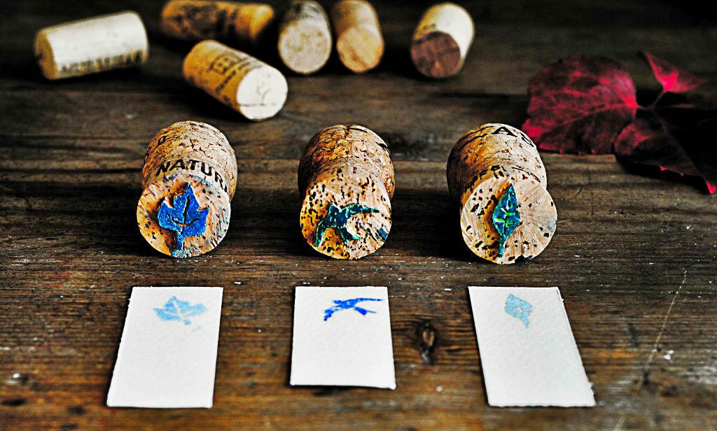 rolhas viram carimbos