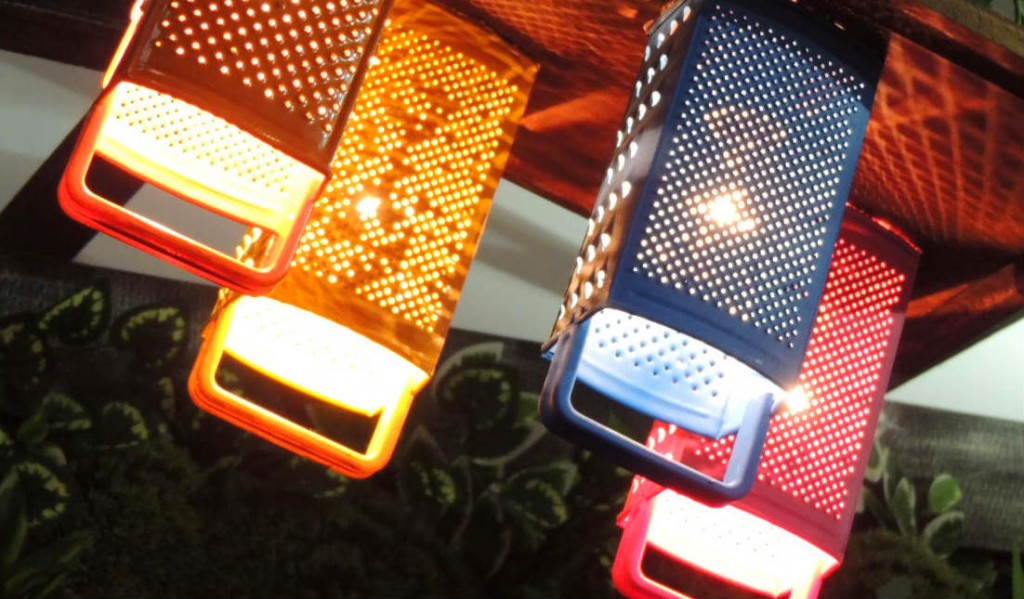 luminarias com recicláveis