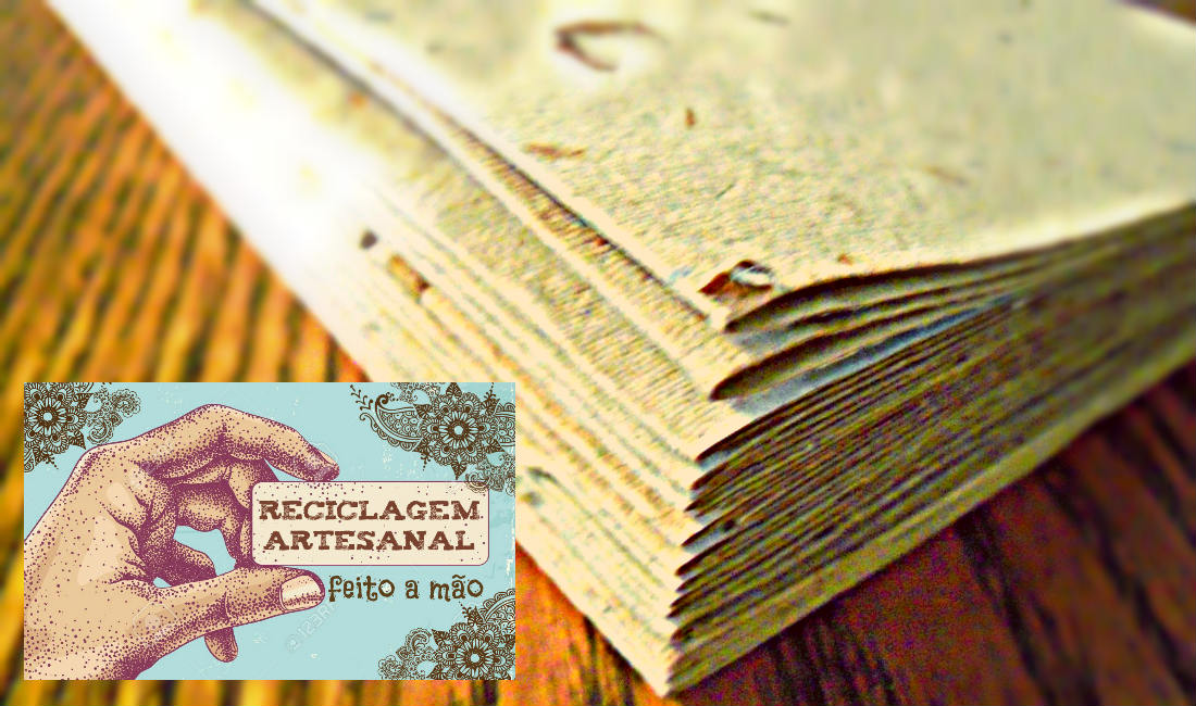 Papel reciclado com cascas de cebola