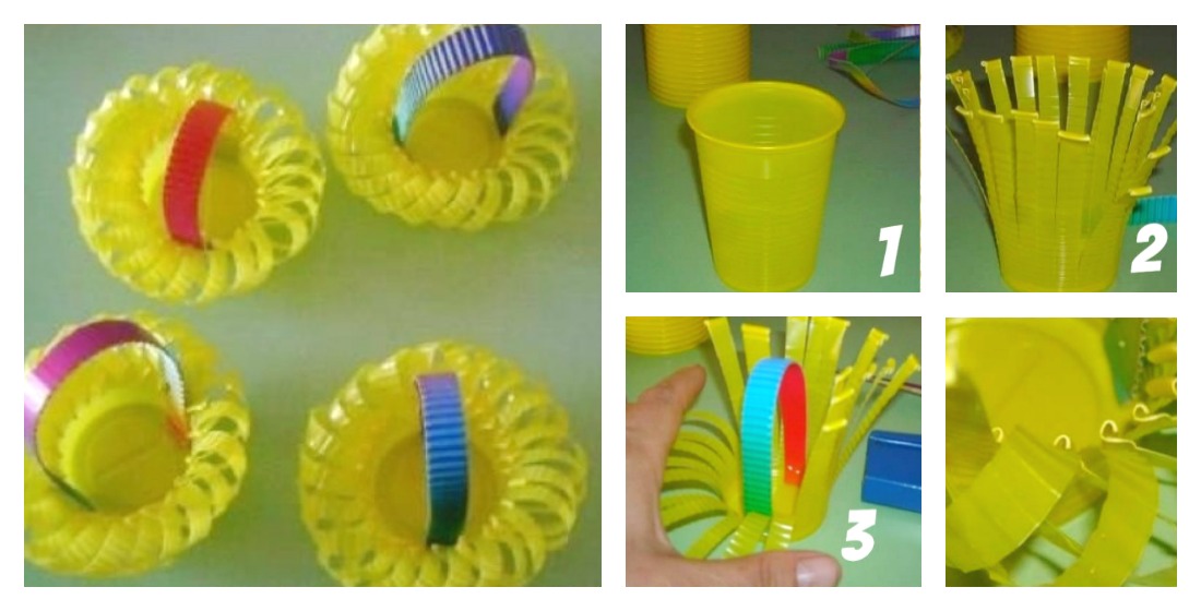 reaproveitando copinhos descartáveis